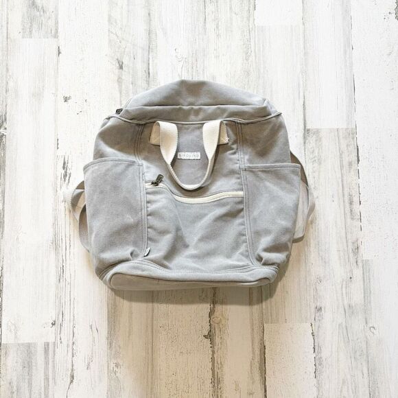 Birdling Backpacker, Light Washed Grey Tote Diaper Bag - Picture 1 of 4